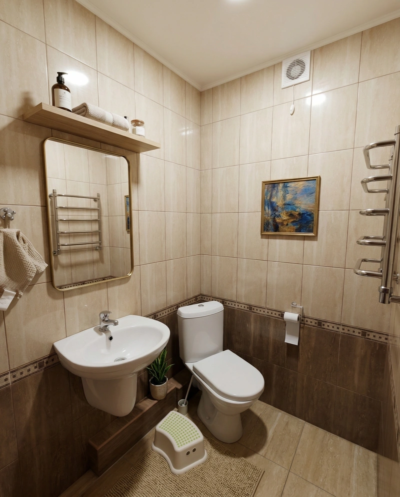 Дизайн ванной в стиле Без стиля — фото интерьера от нейросети RoomGPT