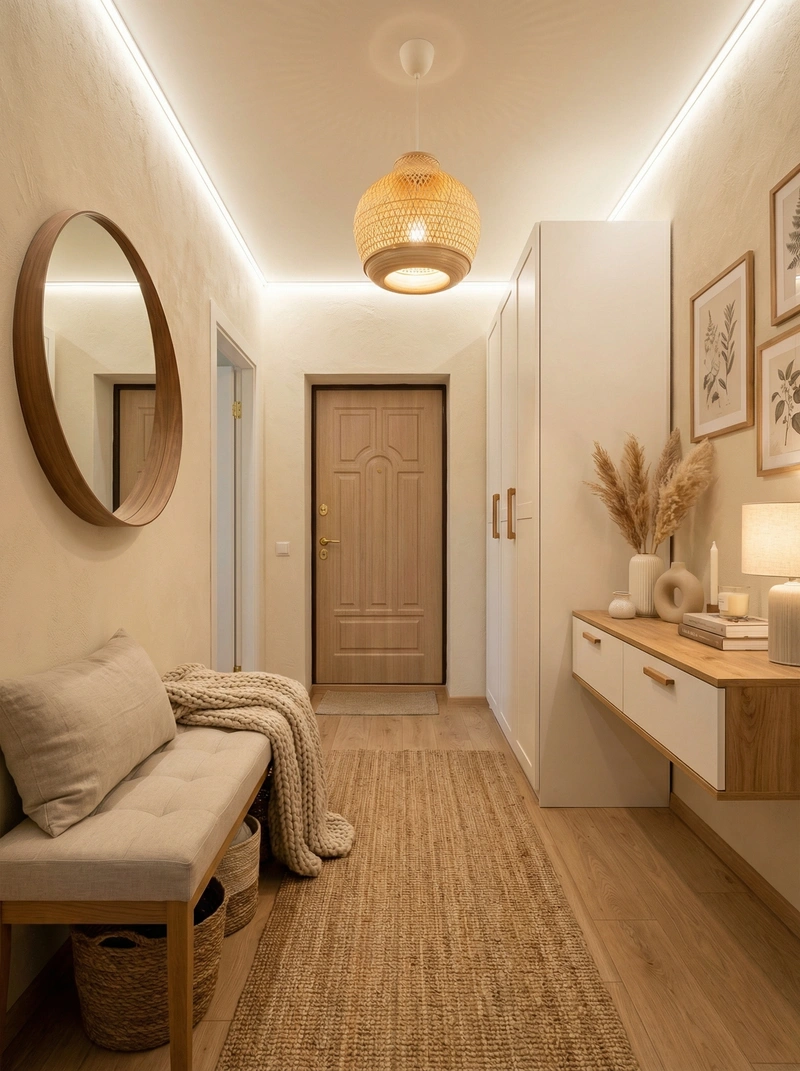 Дизайн интерьера в стиле Хюгге — Прихожая от нейросети RoomGPT