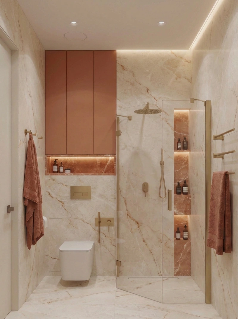 Дизайн ванной в стиле Минимализм — фото интерьера от нейросети RoomGPT