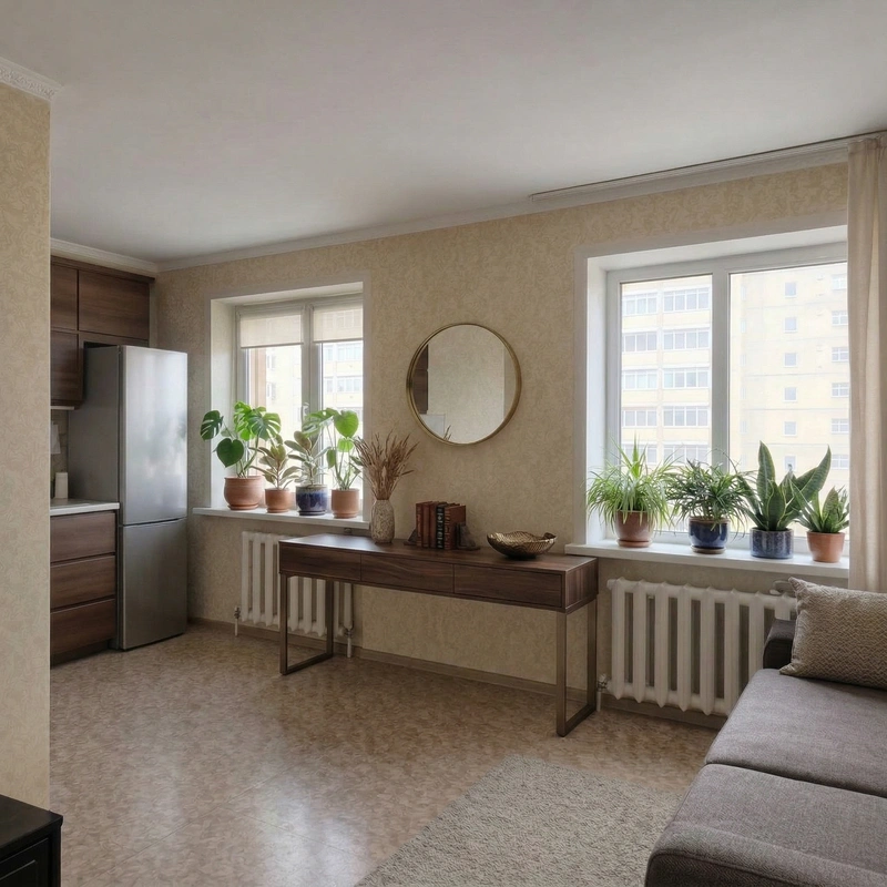 Дизайн гостиной в стиле Без стиля — фото интерьера от нейросети RoomGPT