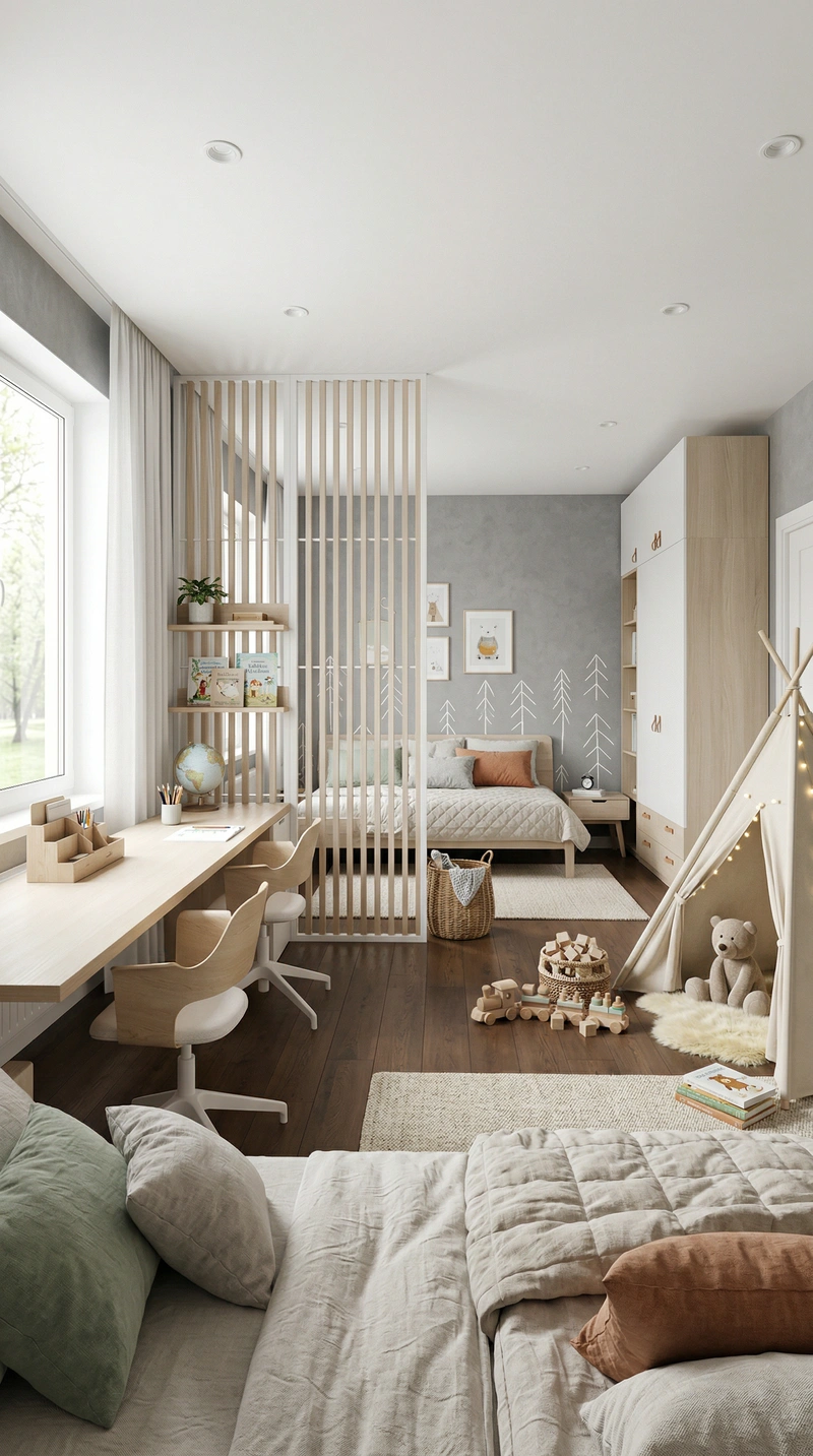 Дизайн интерьера в стиле Хюгге — Детская от нейросети RoomGPT
