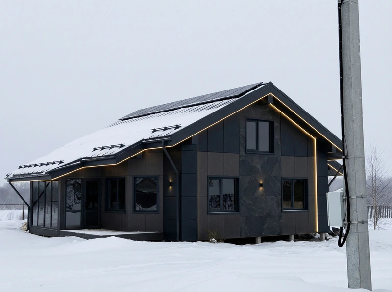 Дизайн интерьера в стиле Блэктэк — Фасад от нейросети RoomGPT