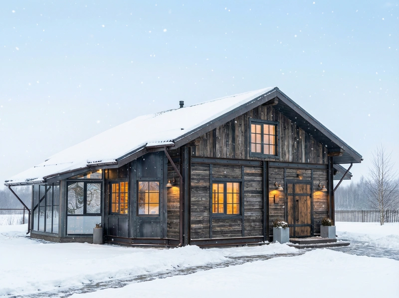 Дизайн интерьера в стиле Лофт — Фасад от нейросети RoomGPT