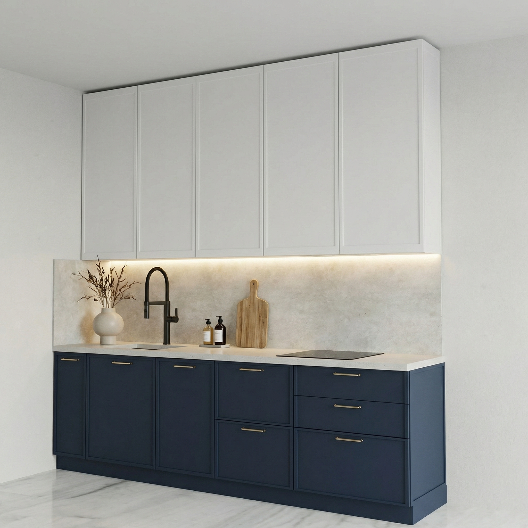 Дизайн кухни в стиле Минимализм — фото интерьера от нейросети RoomGPT