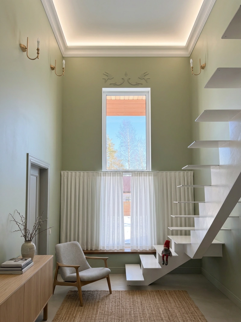 Дизайн интерьера в стиле Сканди — Гостиная от нейросети RoomGPT