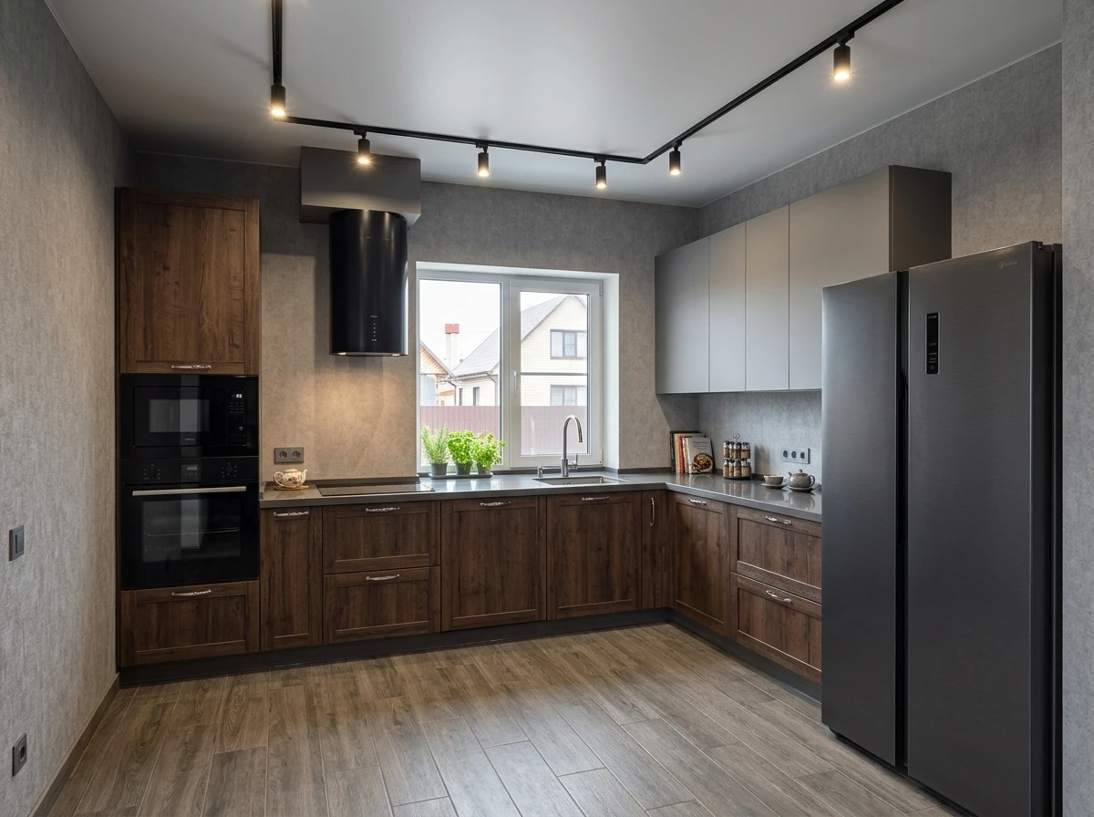 Дизайн кухни в стиле Классика — фото интерьера от нейросети RoomGPT
