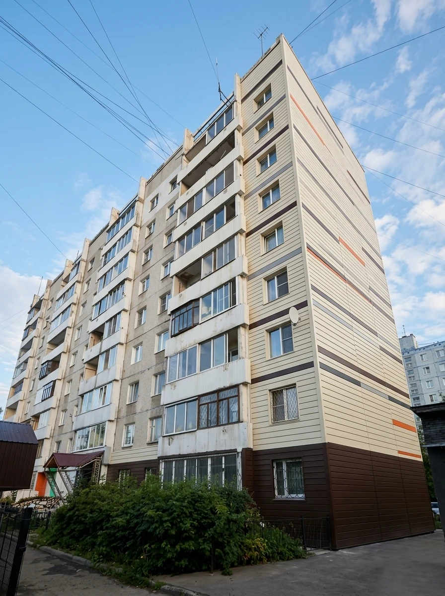 Дизайн фасада в стиле Хай-тек — Фасад от нейросети RoomGPT