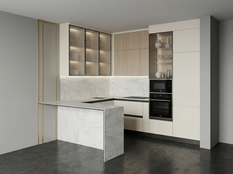 Дизайн кухни в стиле Минимализм — фото интерьера от нейросети RoomGPT