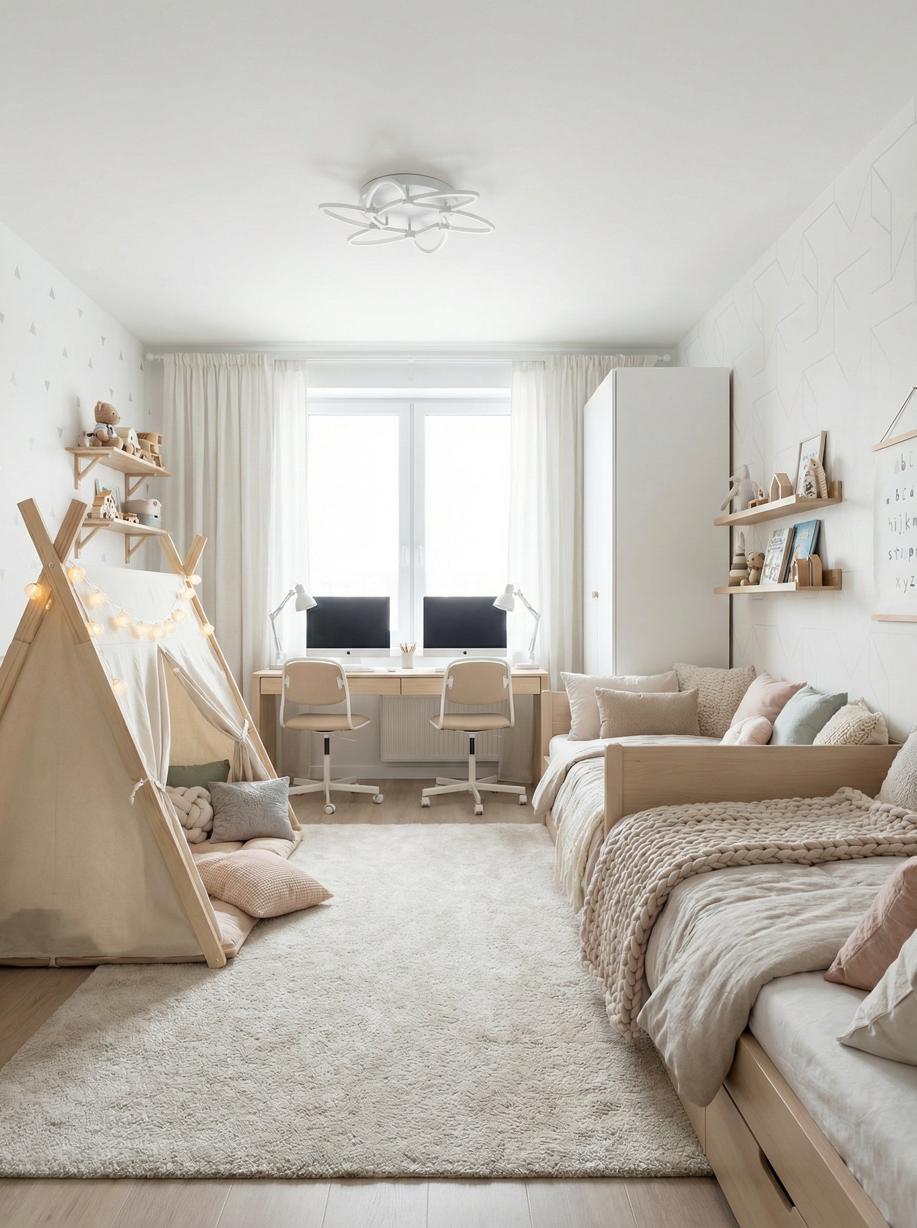 Дизайн детской в стиле Хюгге — фото интерьера от нейросети RoomGPT