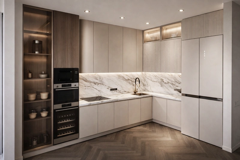 Дизайн кухни в стиле Минимализм — фото интерьера от нейросети RoomGPT