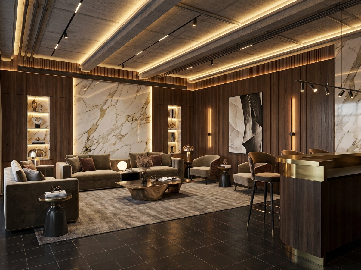 Дизайн гостиной в стиле Контемпорари — фото интерьера от нейросети RoomGPT