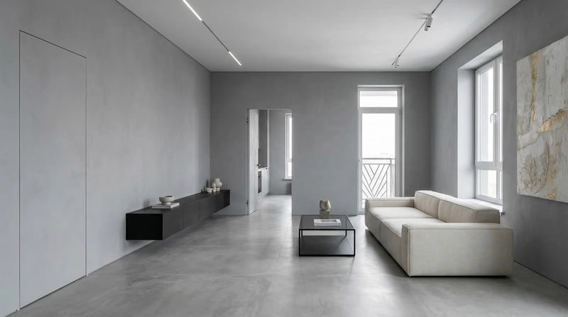 Дизайн интерьера в стиле Минимализм — Гостиная от нейросети RoomGPT