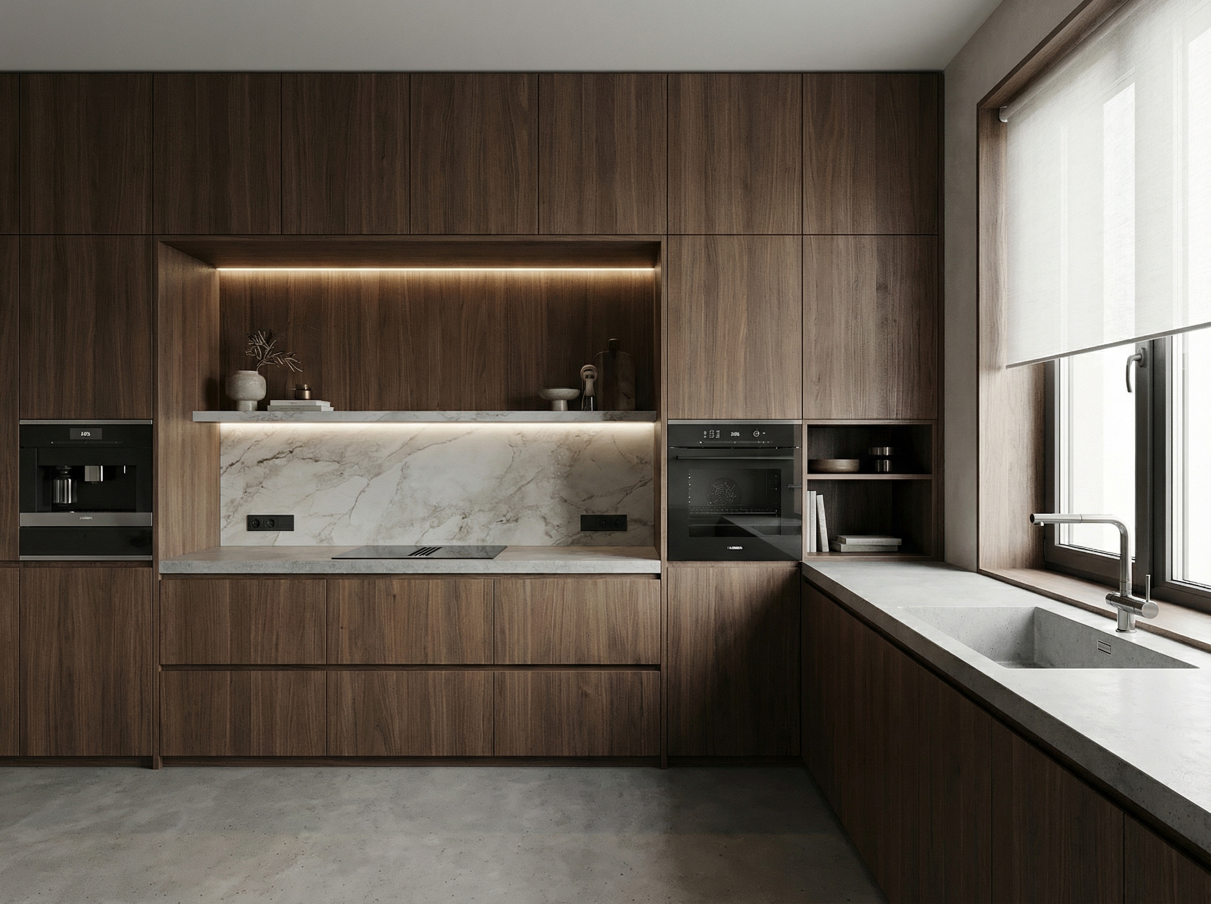 Дизайн кухни в стиле Минимализм — фото интерьера от нейросети RoomGPT