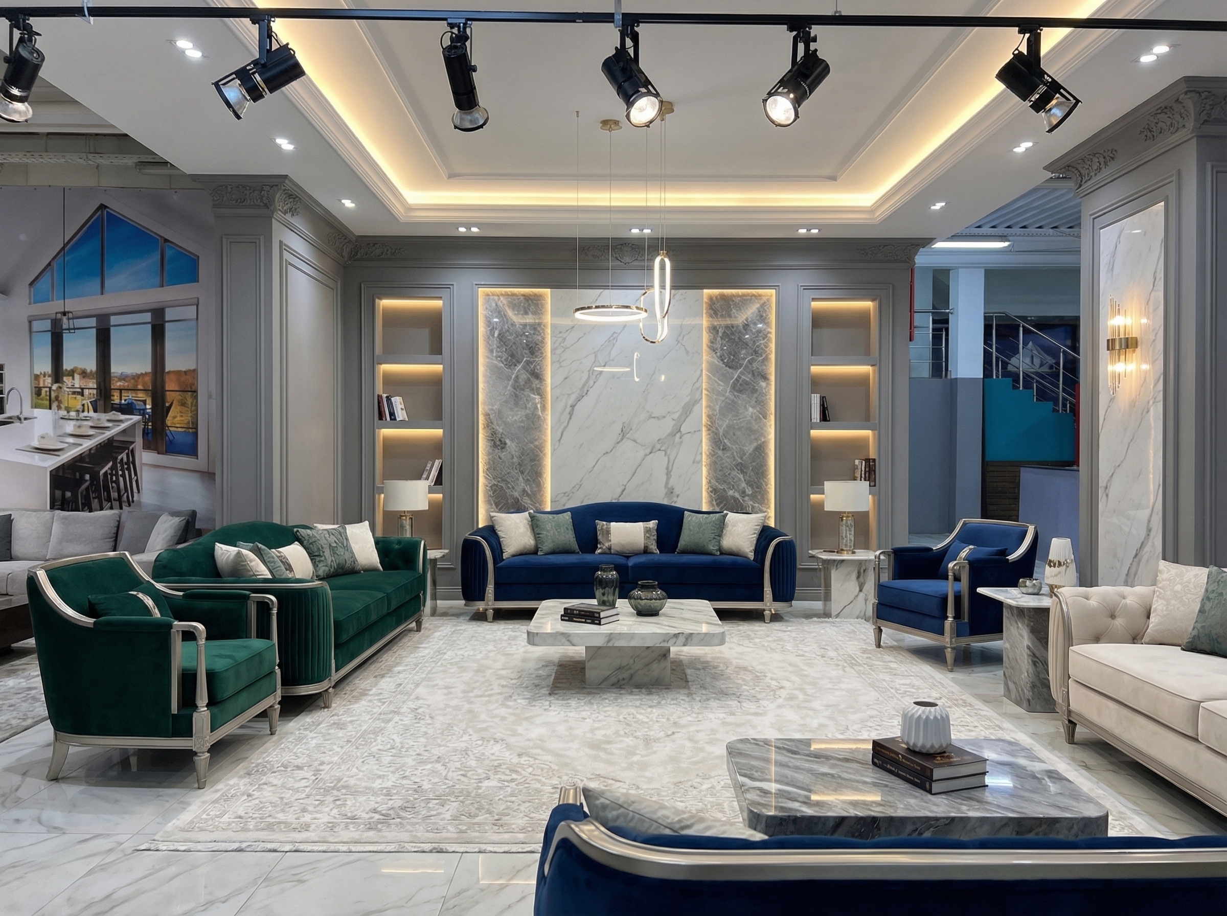 Дизайн гостиной в стиле Классика — фото интерьера от нейросети RoomGPT