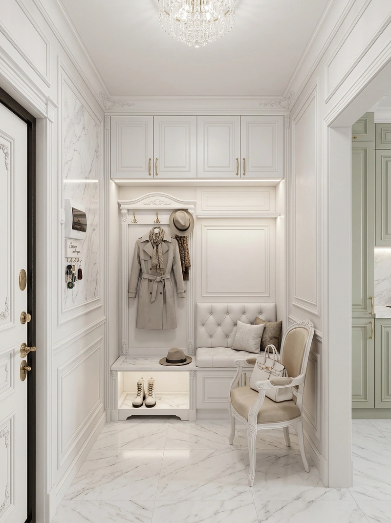 Дизайн интерьера в стиле Классика — Прихожая от нейросети RoomGPT