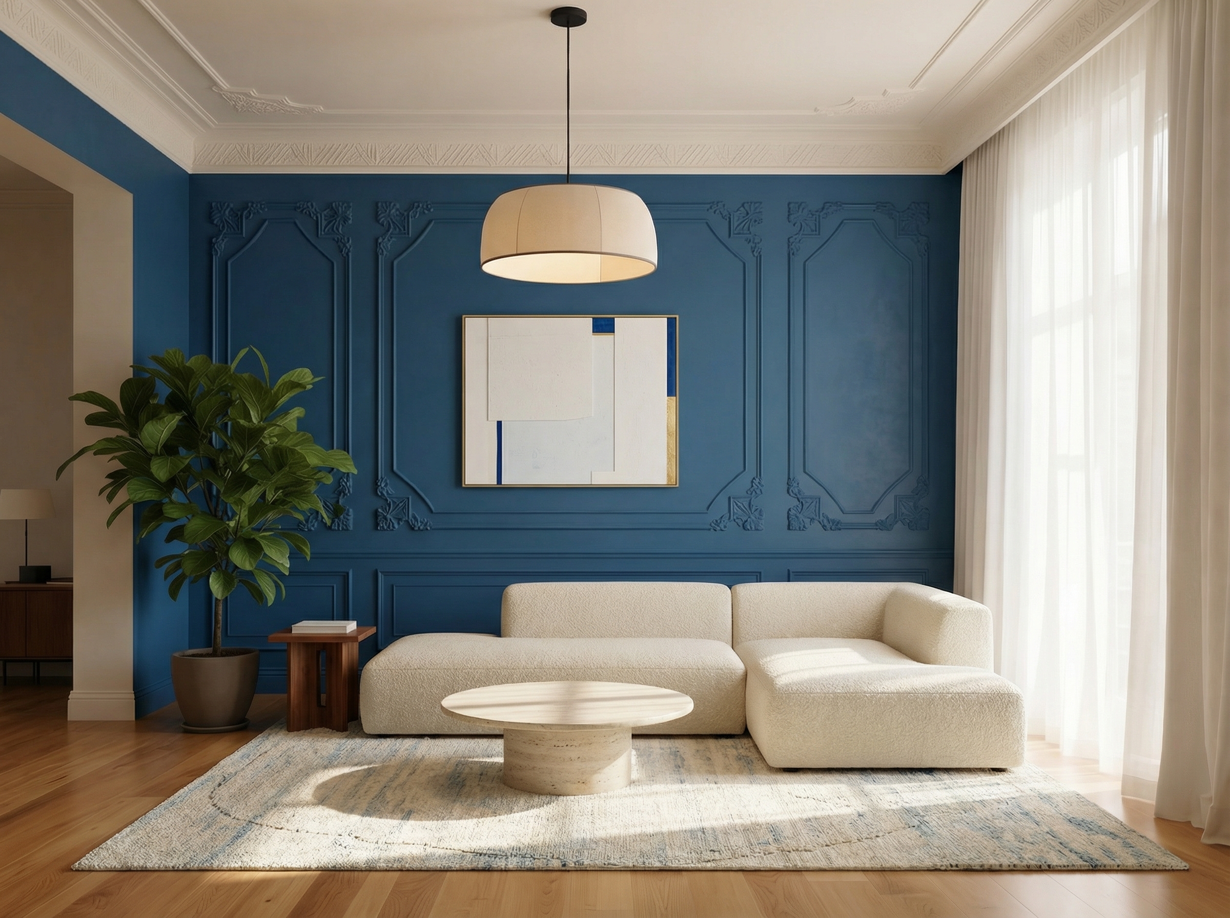 Дизайн гостиной в стиле Минимализм — фото интерьера от нейросети RoomGPT