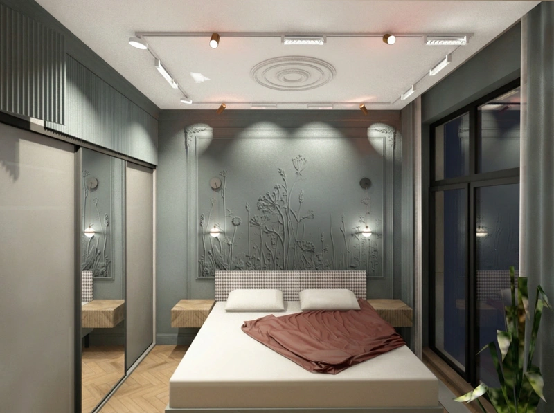 Дизайн интерьера в стиле Неоклассика — Спальня от нейросети RoomGPT