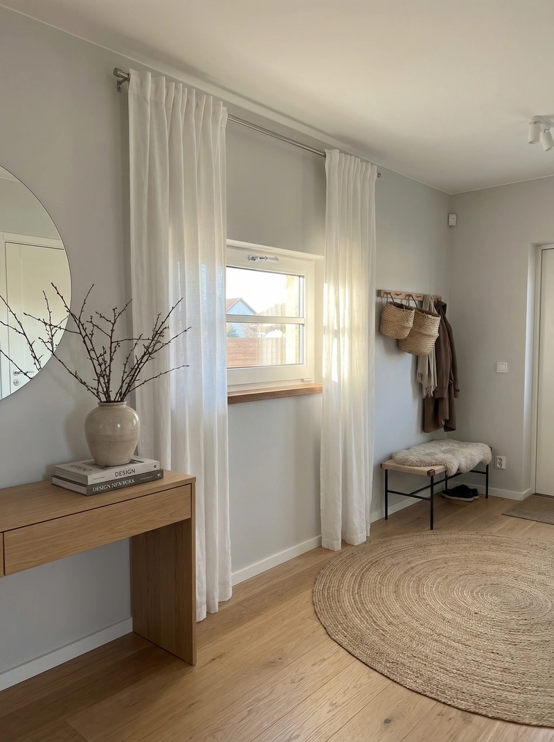 Дизайн интерьера в стиле Сканди — Прихожая от нейросети RoomGPT