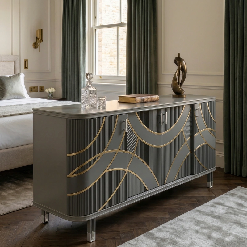 Дизайн спальни в стиле Классика — фото интерьера от нейросети RoomGPT