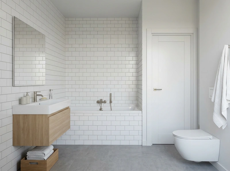 Дизайн ванной в стиле Без стиля — фото интерьера от нейросети RoomGPT