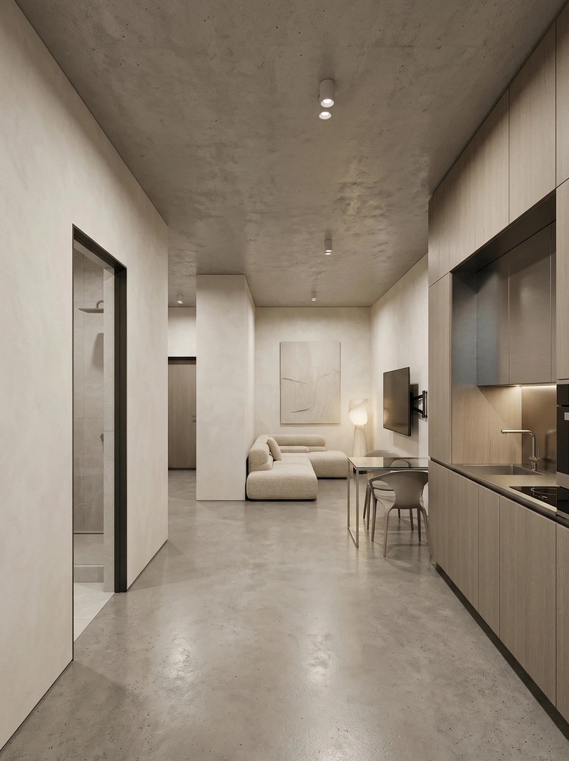 Дизайн ванной в стиле Минимализм — фото интерьера от нейросети RoomGPT