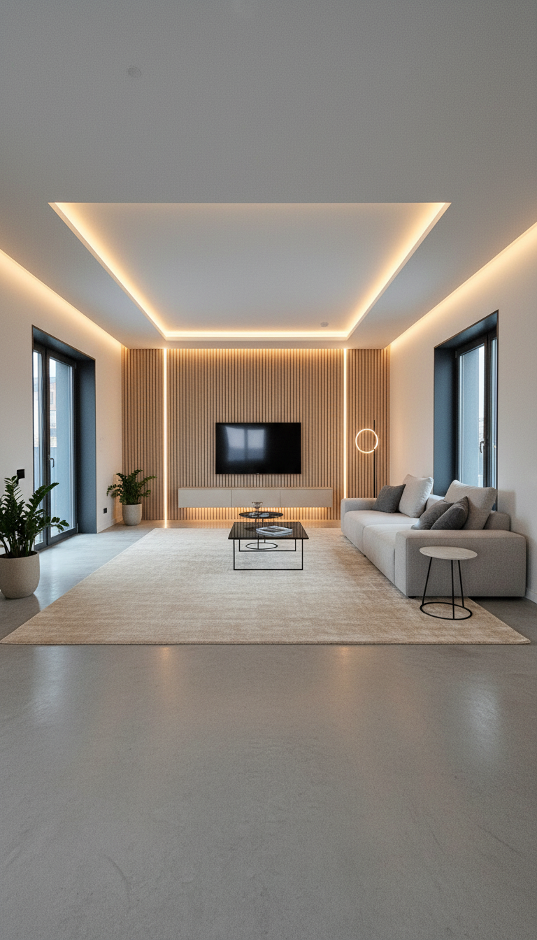 Дизайн гостиной в стиле Минимализм — фото интерьера от нейросети RoomGPT