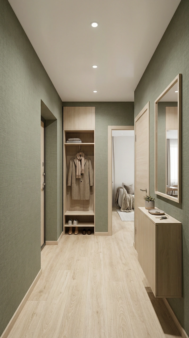 Дизайн интерьера в стиле Хюгге — Прихожая от нейросети RoomGPT