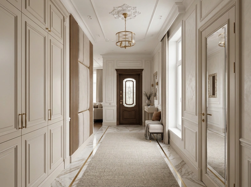Дизайн интерьера в стиле Классика — Прихожая от нейросети RoomGPT