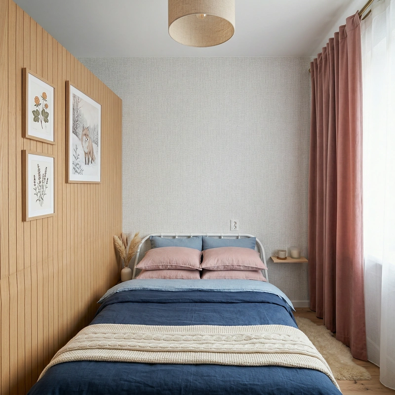 Дизайн интерьера в стиле Хюгге — Спальня от нейросети RoomGPT