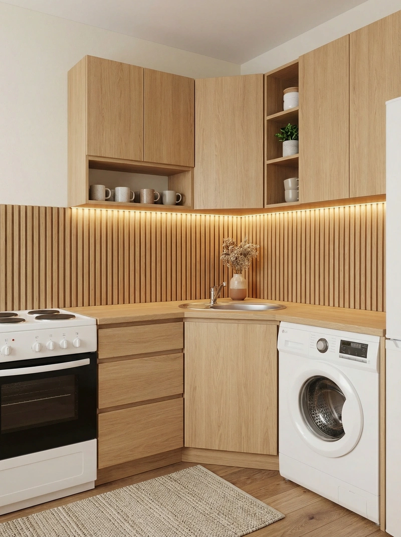 Дизайн интерьера в стиле Хюгге — Кухня от нейросети RoomGPT