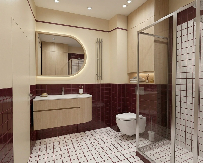 Дизайн ванной в стиле Минимализм — фото интерьера от нейросети RoomGPT