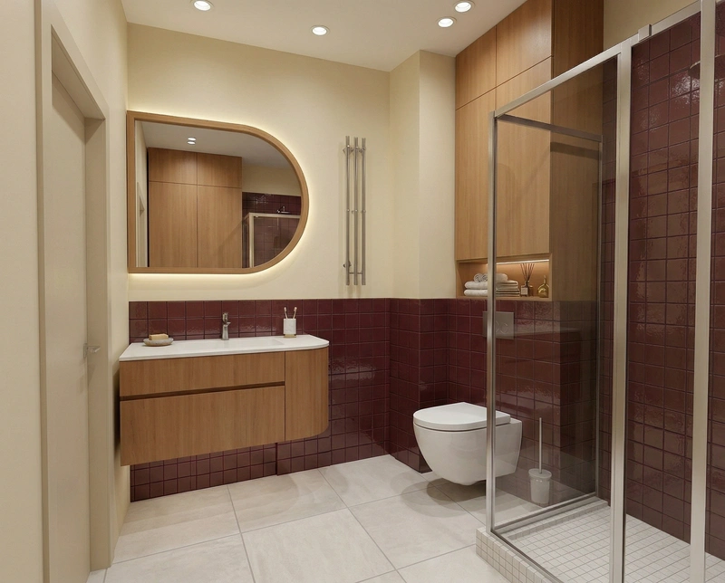 Дизайн ванной в стиле Без стиля — фото интерьера от нейросети RoomGPT