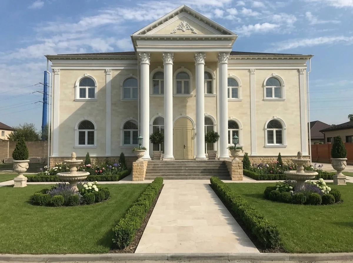 Ландшафтный дизайн в стиле Классика — Участок от нейросети RoomGPT