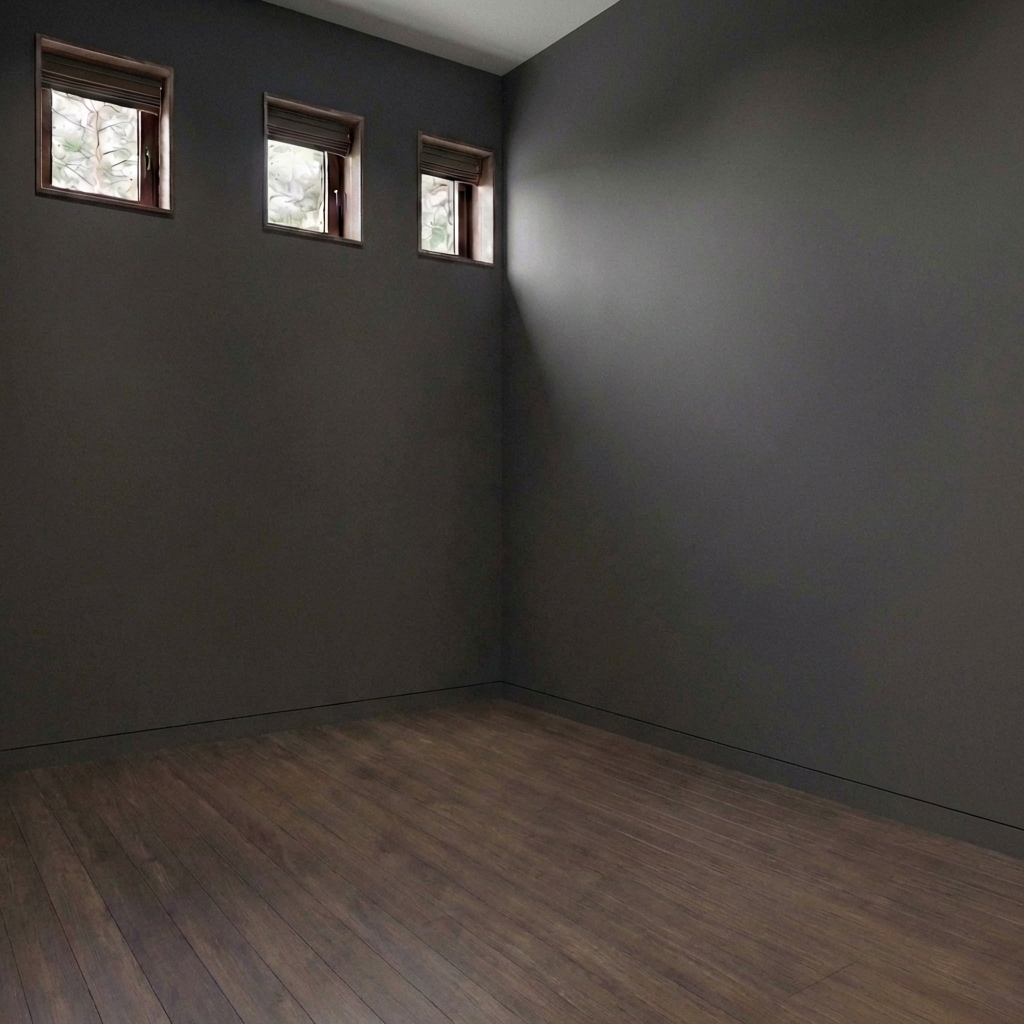 Дизайн спальни в стиле Блэктэк — фото интерьера от нейросети RoomGPT