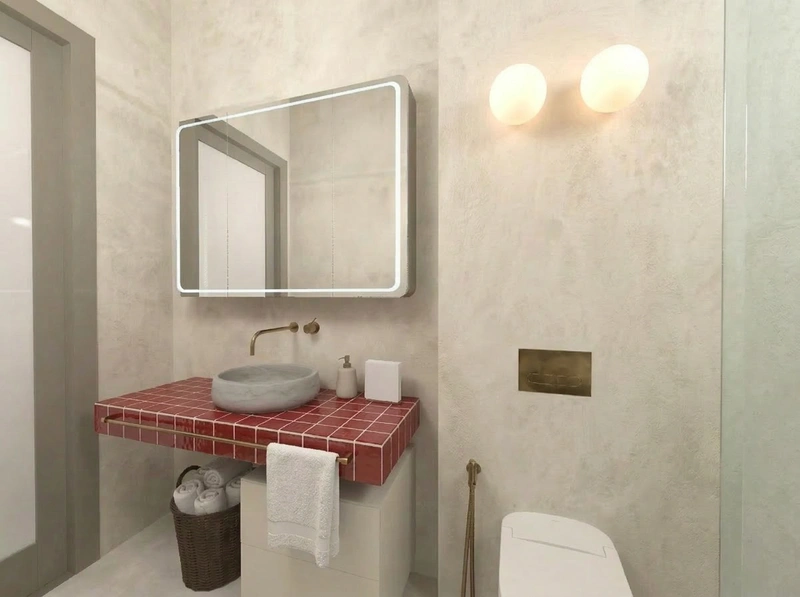 Дизайн ванной в стиле Без стиля — фото интерьера от нейросети RoomGPT