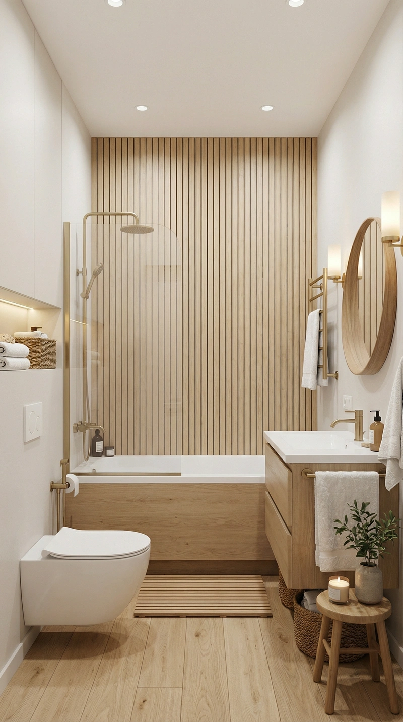 Дизайн интерьера в стиле Хюгге — Ванная от нейросети RoomGPT