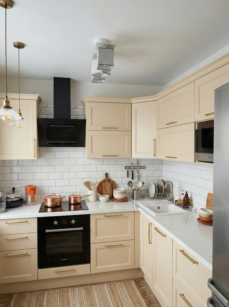 Дизайн интерьера в стиле Классика — Кухня от нейросети RoomGPT