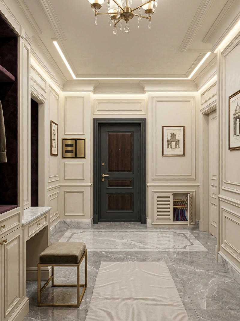 Дизайн интерьера в стиле Классика — Прихожая от нейросети RoomGPT