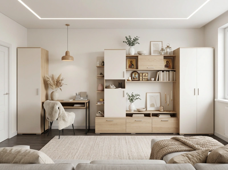 Дизайн интерьера в стиле Хюгге — Гостиная от нейросети RoomGPT