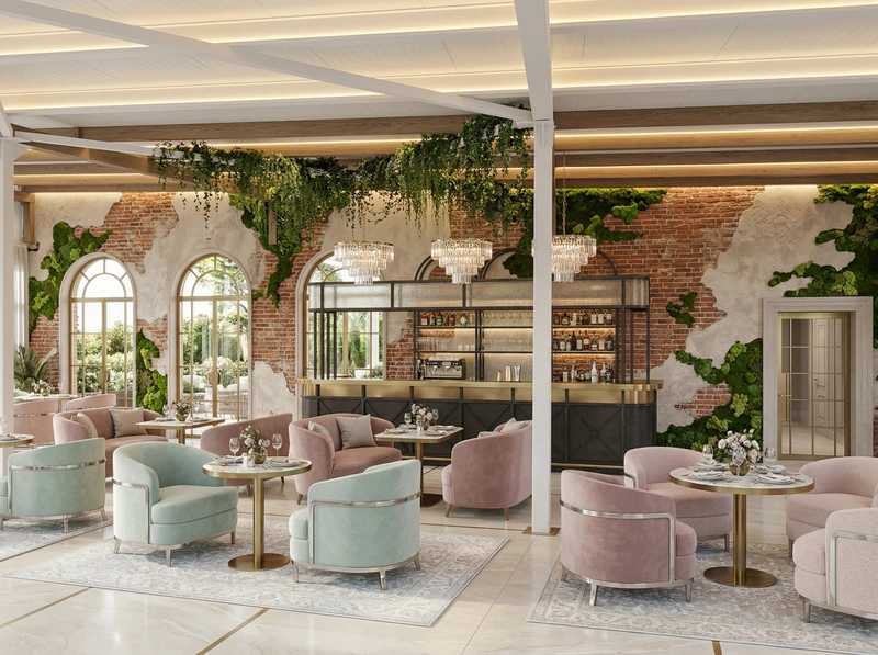 Дизайн гостиной в стиле Неоклассика — фото интерьера от нейросети RoomGPT