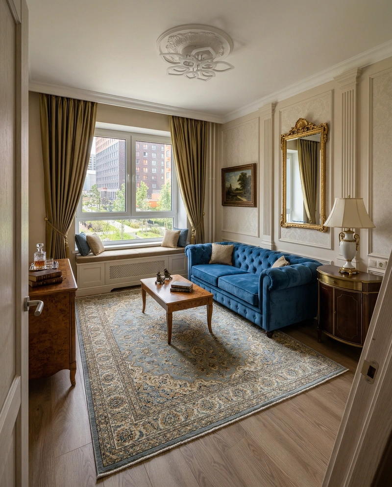 Дизайн интерьера в стиле Классика — Спальня от нейросети RoomGPT