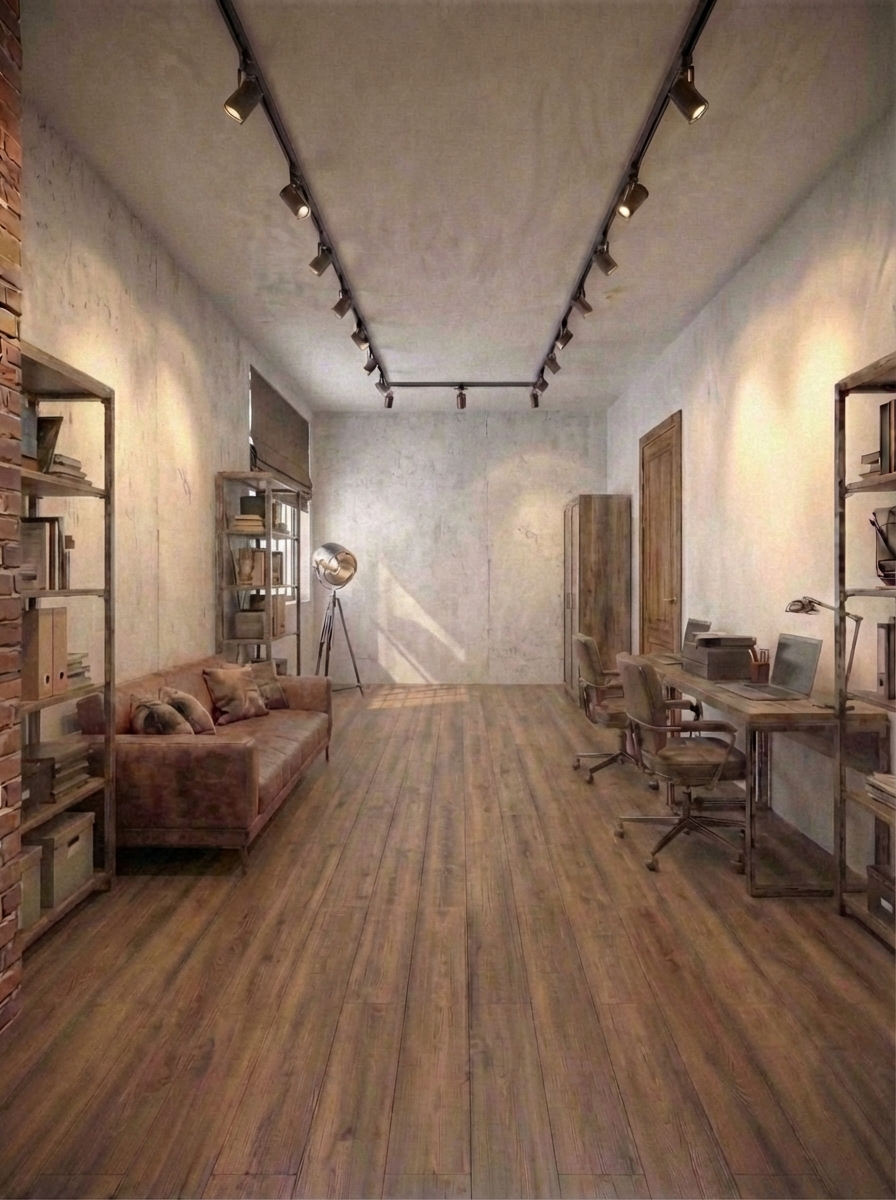 Дизайн гостиной в стиле Лофт — фото интерьера от нейросети RoomGPT