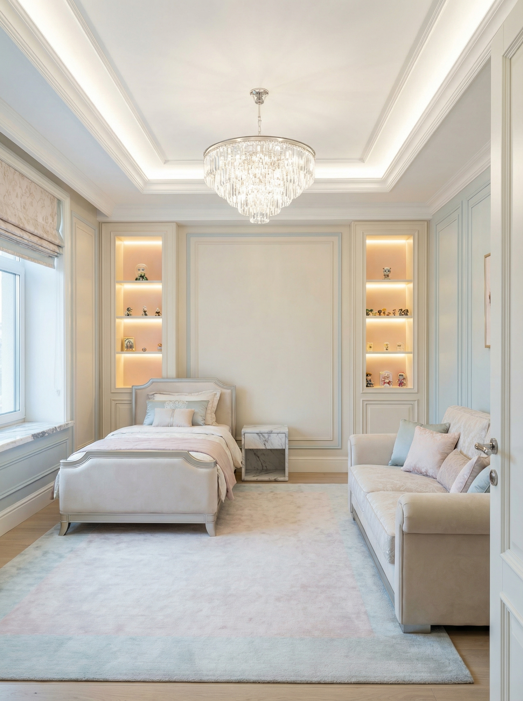 Дизайн детской в стиле Классика — фото интерьера от нейросети RoomGPT
