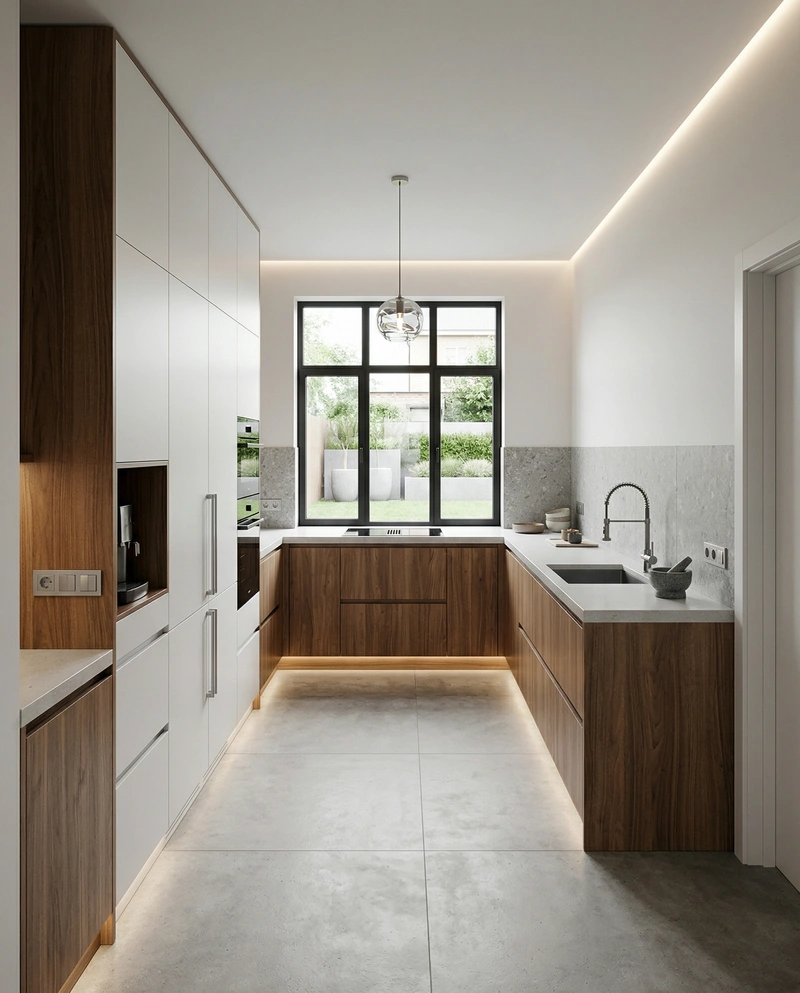 Дизайн кухни в стиле Минимализм — фото интерьера от нейросети RoomGPT