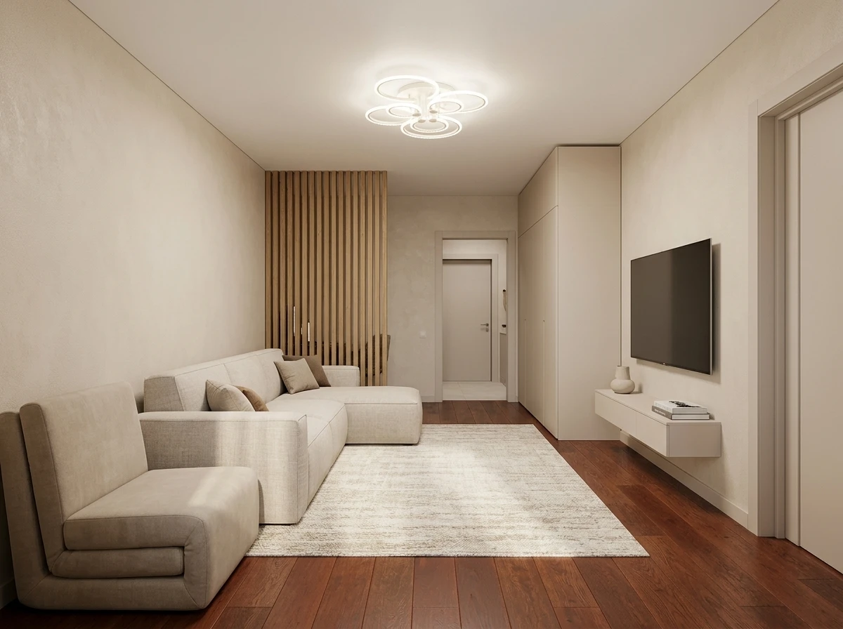 Дизайн гостиной в стиле Минимализм — фото интерьера от нейросети RoomGPT