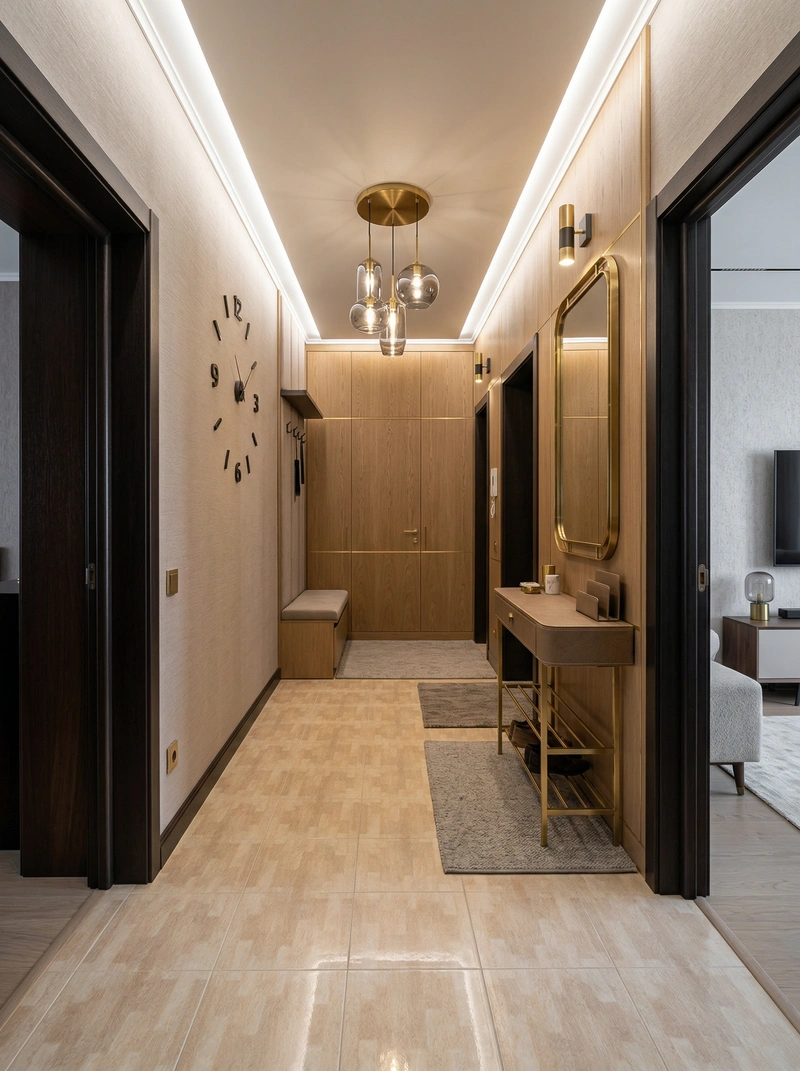 Дизайн интерьера в стиле Контемпорари — Прихожая от нейросети RoomGPT