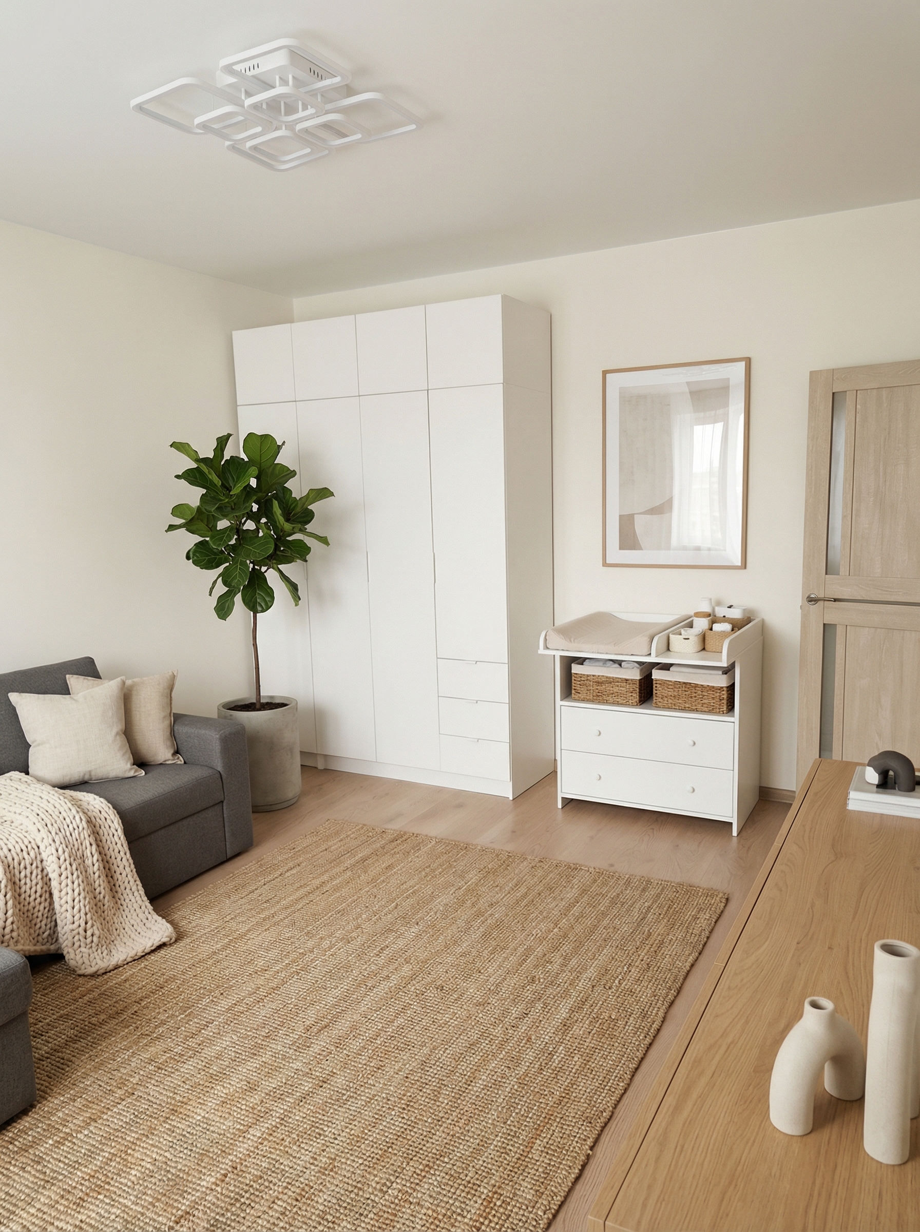 Дизайн гостиной в стиле Минимализм — фото интерьера от нейросети RoomGPT