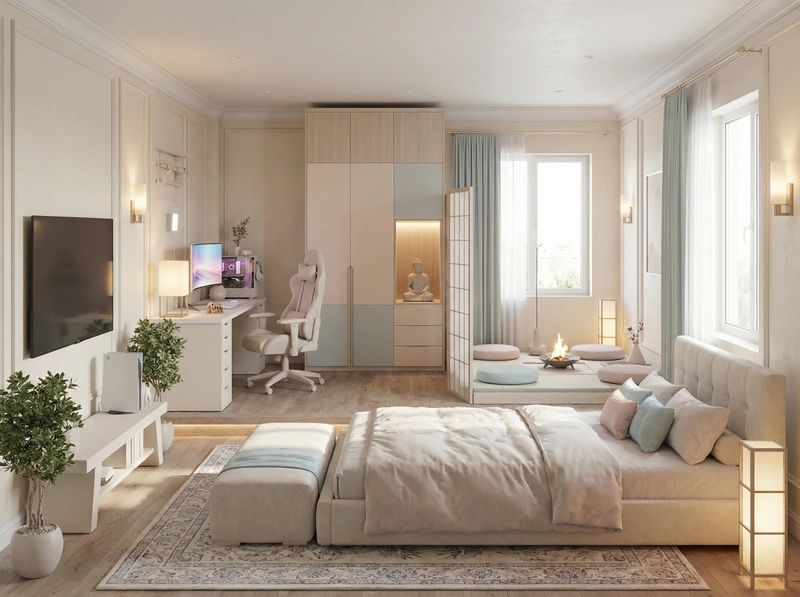 Дизайн интерьера в стиле Классика — Спальня от нейросети RoomGPT