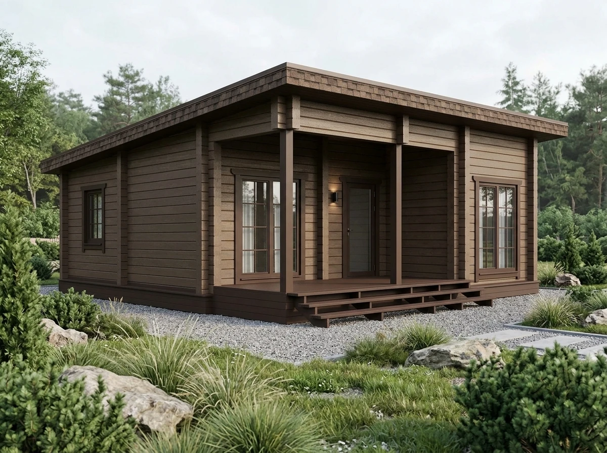 Дизайн фасада в стиле Сканди — фото от нейросети RoomGPT