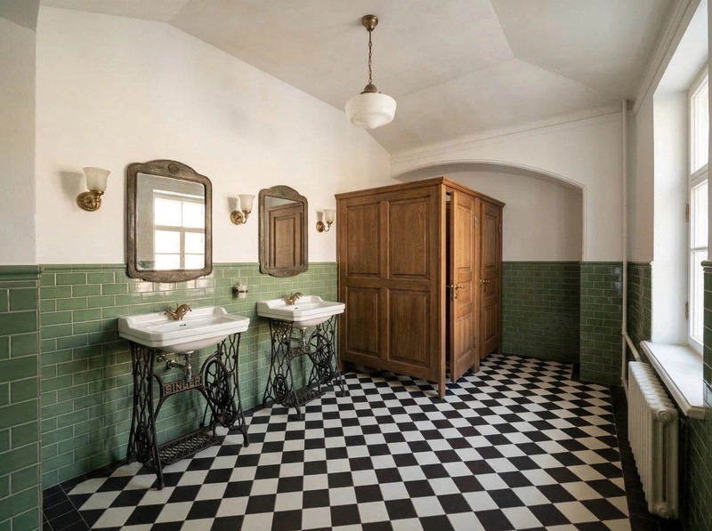 Дизайн ванной в стиле Без стиля — фото интерьера от нейросети RoomGPT